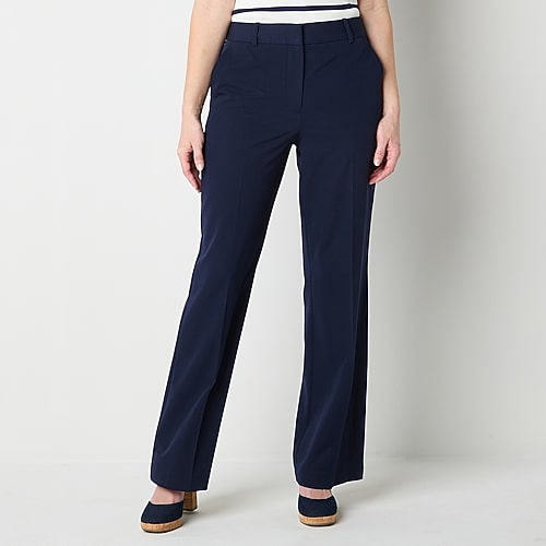 Worthington Womens Modern Perfect Trouser, 2 Short, Blue Worthington Womens Modern Perfect Trouser, 2 Short, Blue