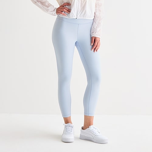 Xersion EverContour+ Womens High Rise 23″ Cropped Legging, X-large, Blue