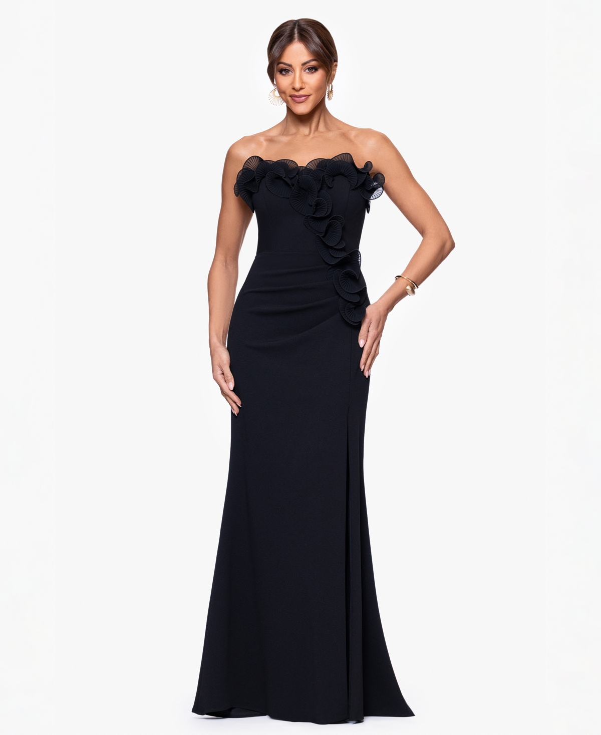 Xscape Women’s Strapless Maxi Dress – Black Xscape Women’s Strapless Maxi Dress – Black