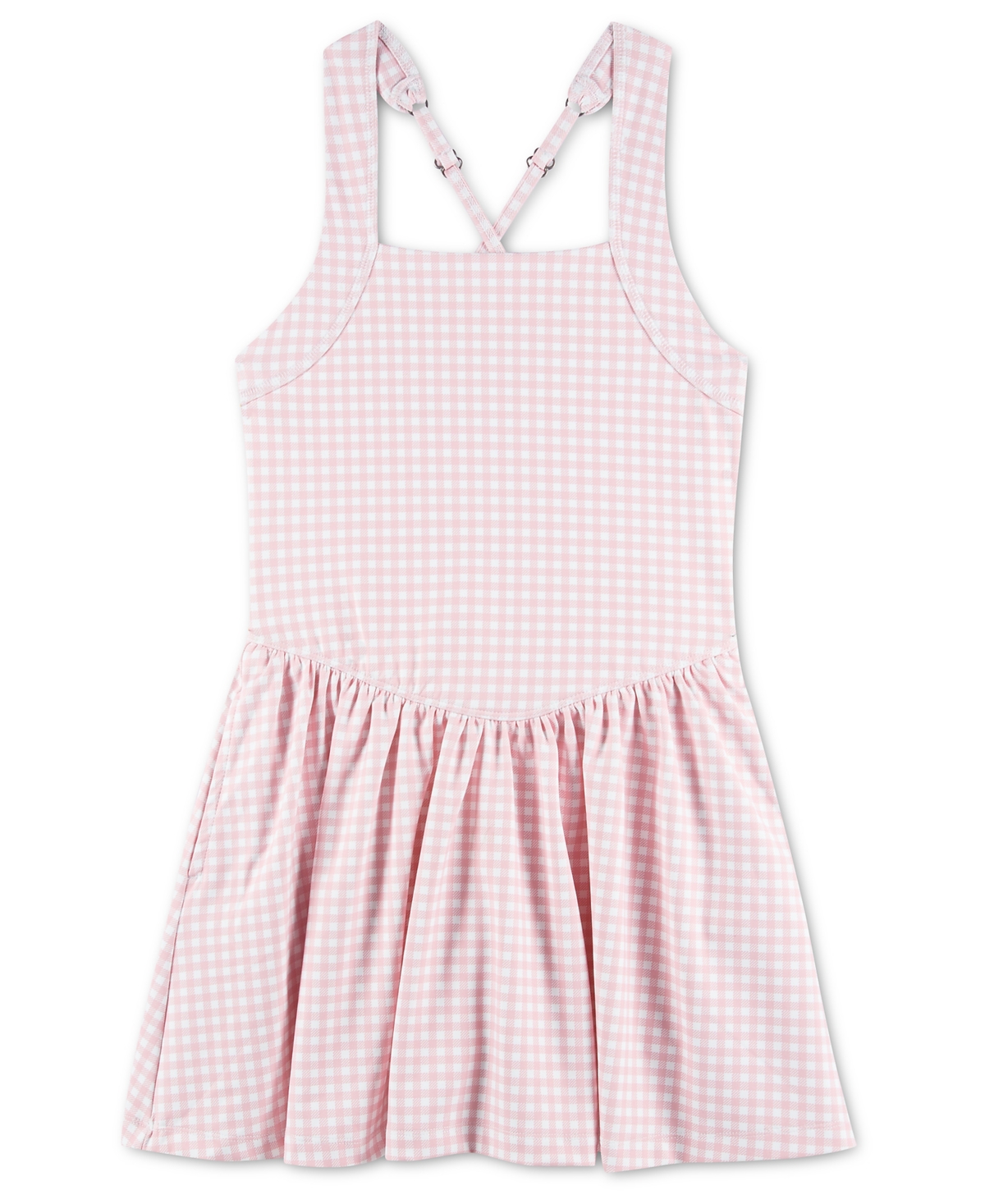 abercrombie kids Girls’ Drop Waist Printed Pull-On Mini Dress – Pink Nectar