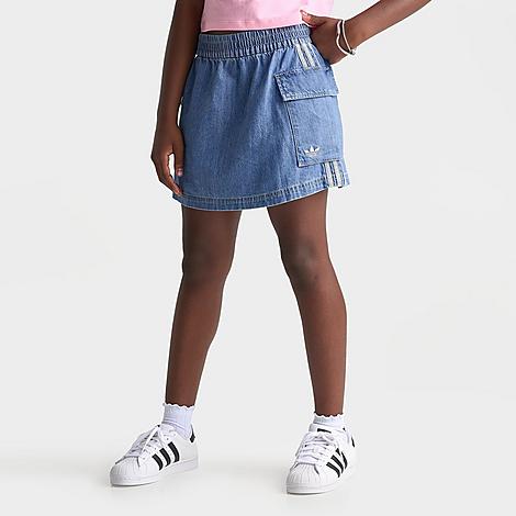 adidas Girls’ Big Kids Originals Denim Cargo Skirt in Antique Wash Size: XS adidas Girls’ Big Kids Originals Denim Cargo Skirt in Antique Wash Size: XS