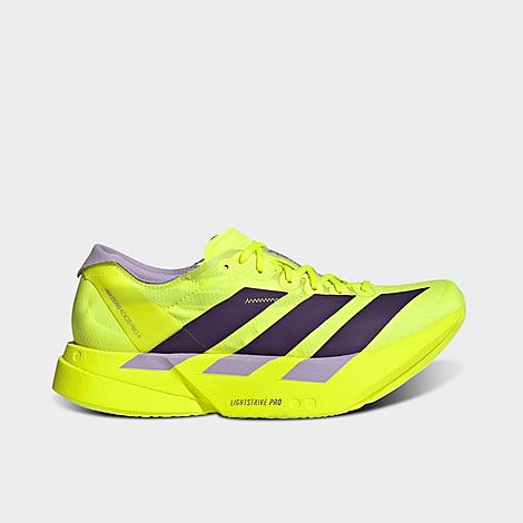 adidas Women’s Adizero Adios Pro 4 Running Shoes in Solar Yellow/Aurora Plum/Powder Plum Size: 5.0 adidas Women’s Adizero Adios Pro 4 Running Shoes in Solar Yellow/Aurora Plum/Powder Plum Size: 5.0