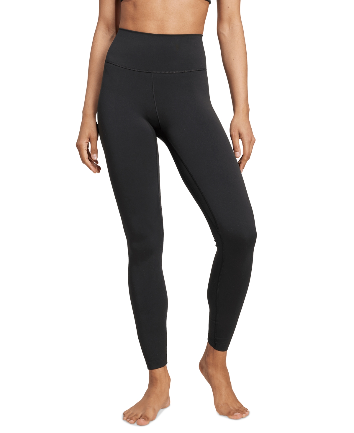 adidas Women’s All Me High-Waist Pull-On 7/8 Leggings – Black/Black