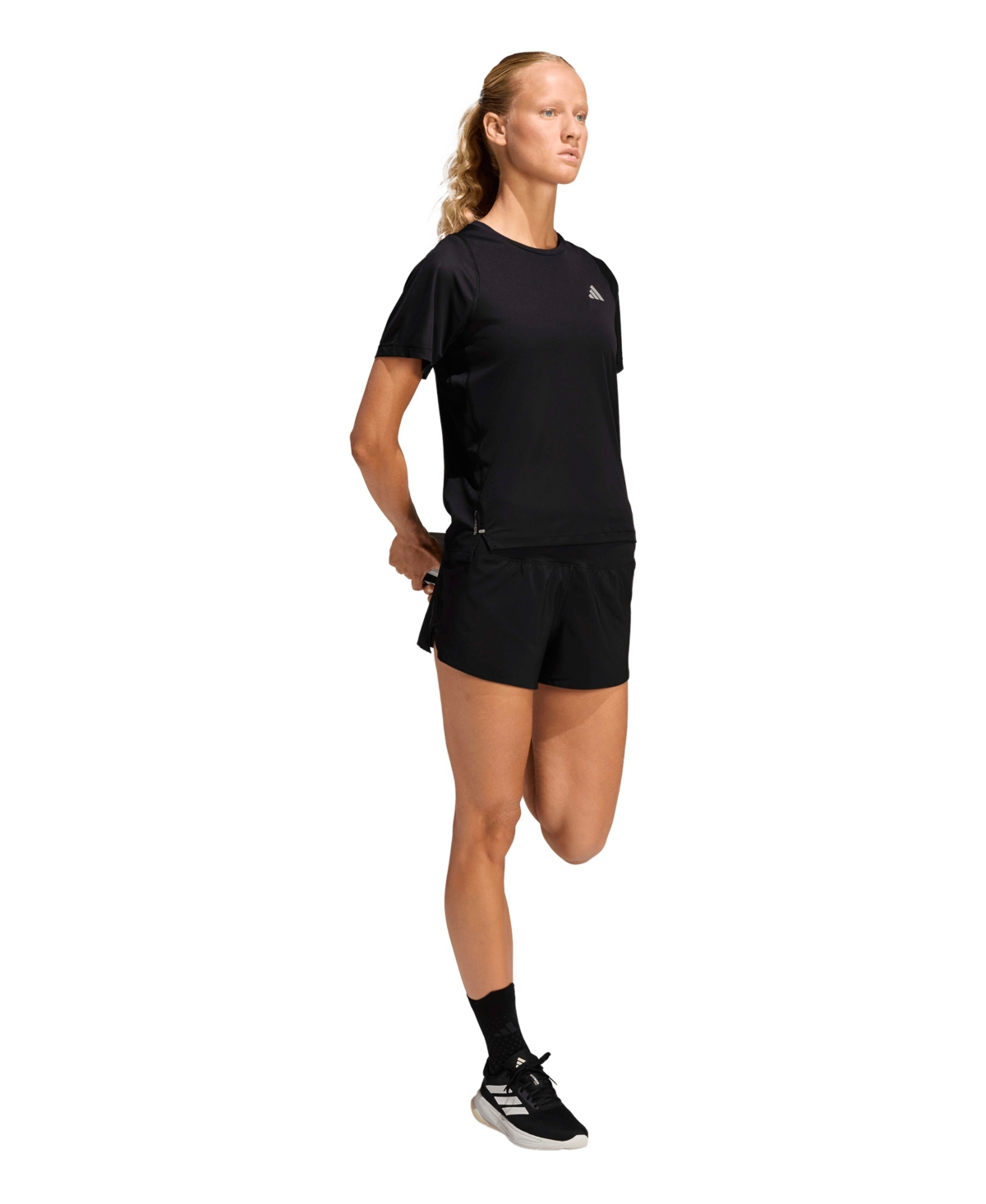 adidas Women’s Mid Rise Running Shorts – Black adidas Women’s Mid Rise Running Shorts – Black
