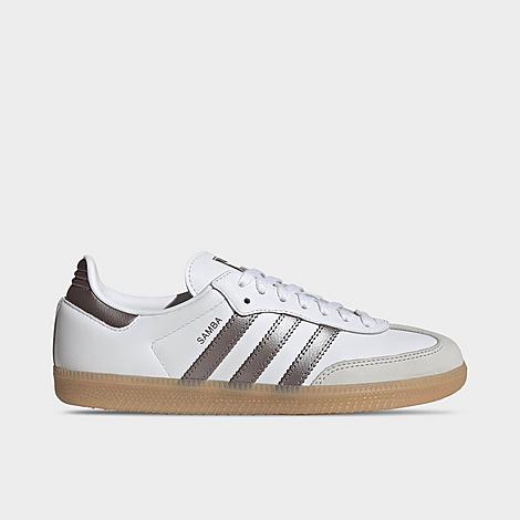adidas Women’s Originals Samba OG Casual Shoes in Cloud White/Coffee Metallic/Gum Size: 5.0 adidas Women’s Originals Samba OG Casual Shoes in Cloud White/Coffee Metallic/Gum Size: 5.0