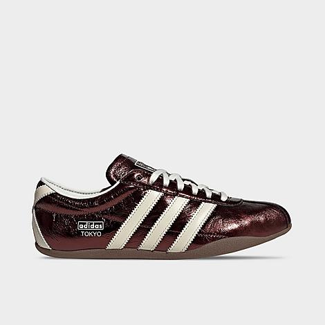 adidas Women’s Originals Tokyo Metallic Casual Shoes in Maroon/Off White/Gum Size: 5.0