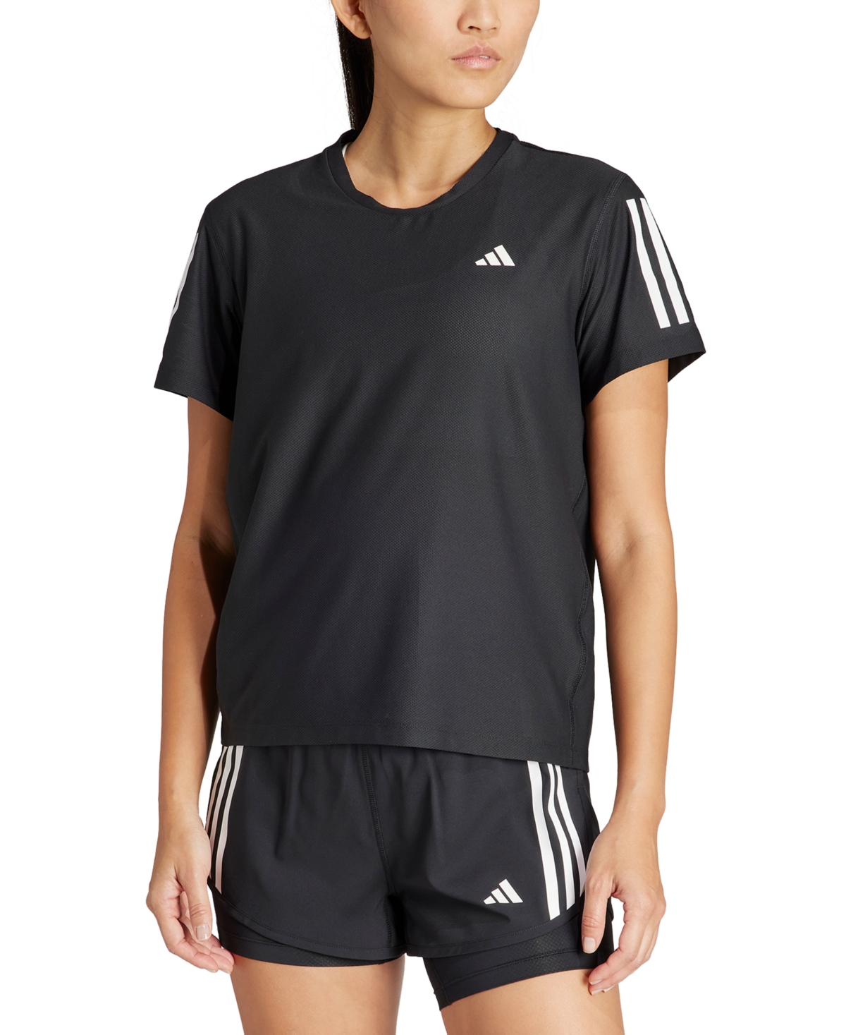 adidas Women’s Own The Run Short-Sleeve Running Tee – Black adidas Women’s Own The Run Short-Sleeve Running Tee – Black