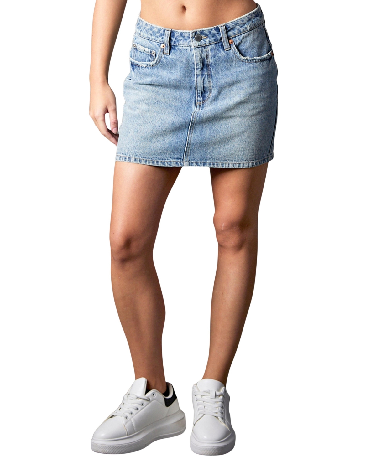 blue revival Women’s On The Edge Denim Mini Skirt – Crete blue revival Women’s On The Edge Denim Mini Skirt – Crete