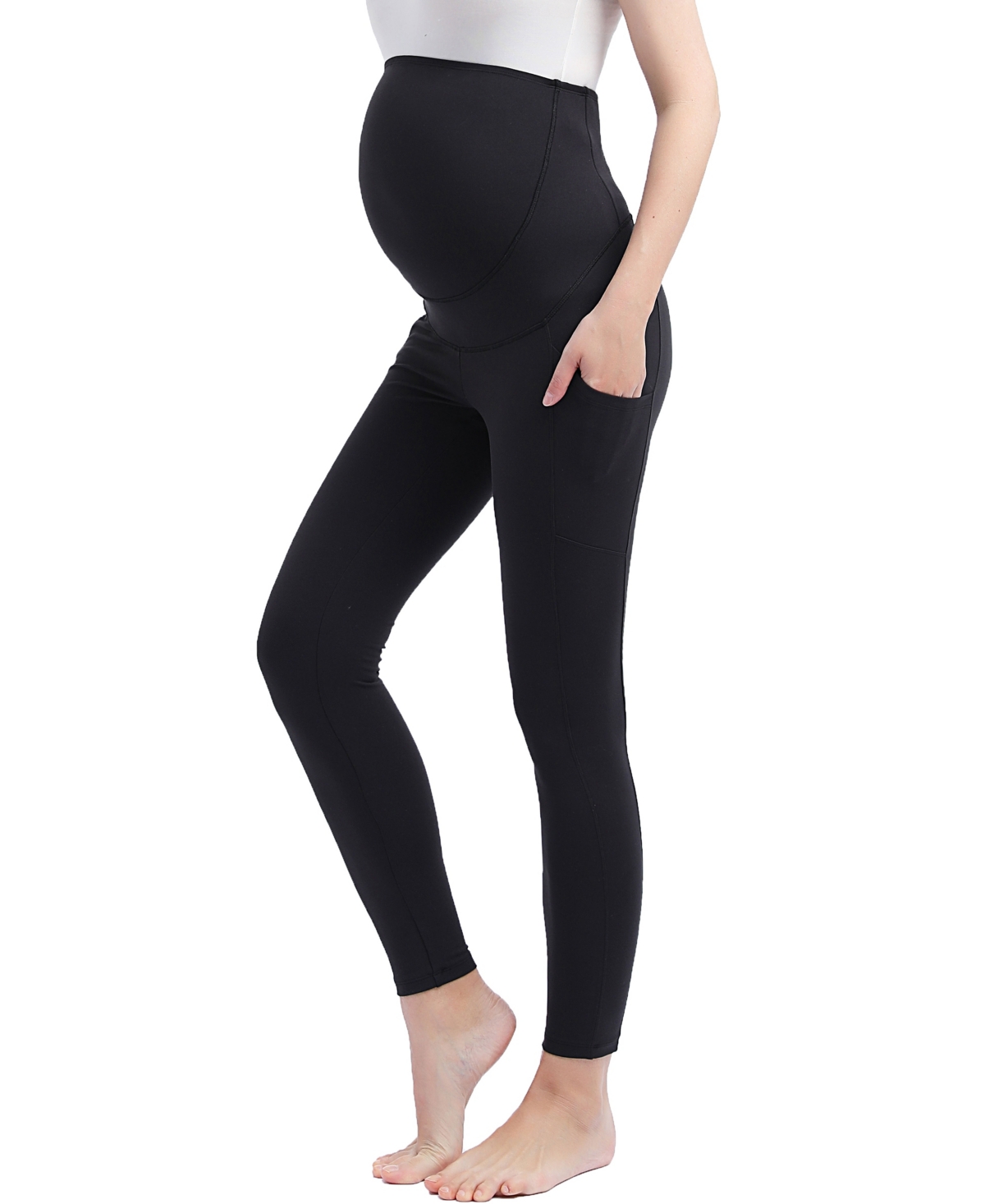 kimi + kai Maternity Essential Stretch Pocket Ankle Leggings – Black kimi + kai Maternity Essential Stretch Pocket Ankle Leggings – Black