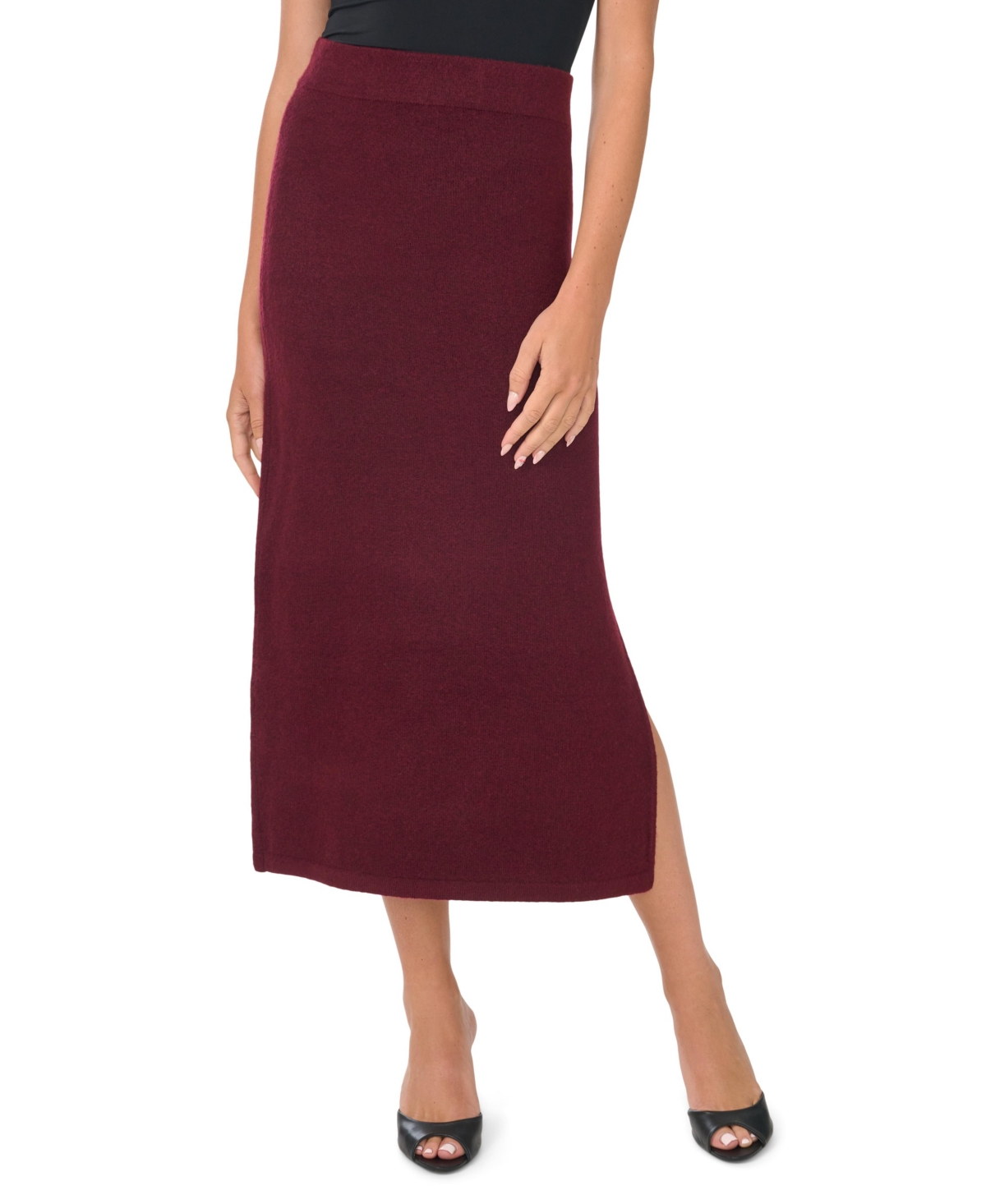 1.state Women’s Side Slit Pencil Midi Skirt – Wine 1.state Women’s Side Slit Pencil Midi Skirt – Wine