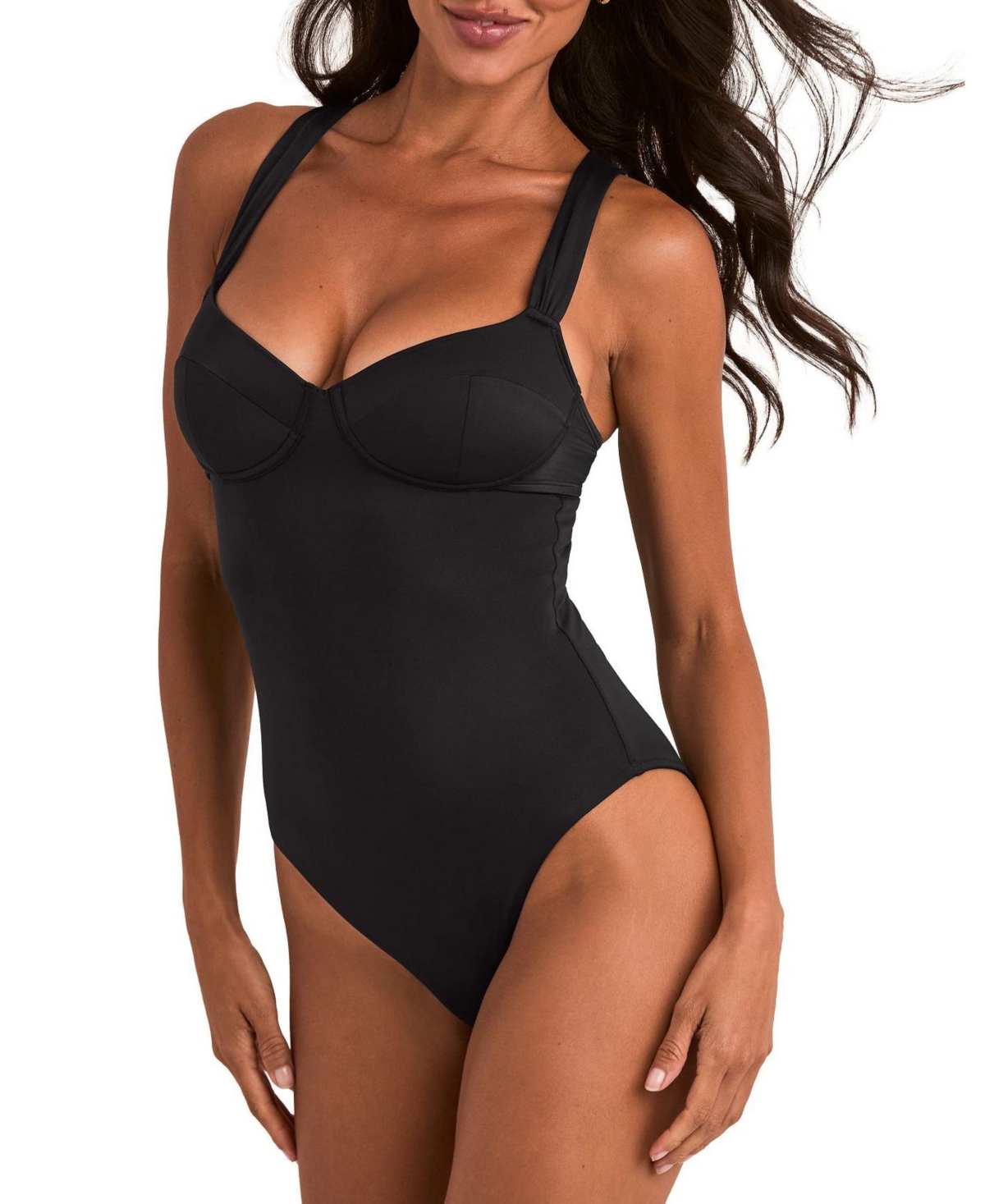 Adore Me Women’s Cariba Swimwear One Piece Swimsuit – Black Adore Me Women’s Cariba Swimwear One Piece Swimsuit – Black