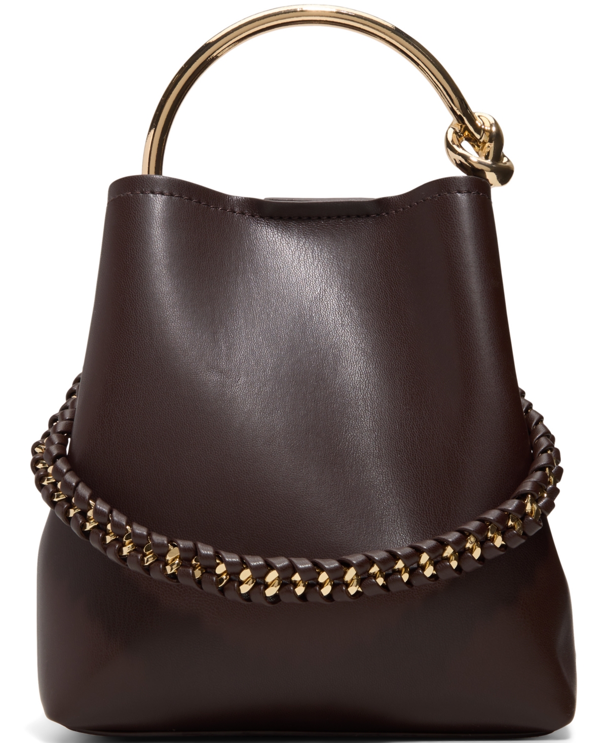 Aldo Bienkaax Mini Bucket Handbag – Mix Mat Brown Aldo Bienkaax Mini Bucket Handbag – Mix Mat Brown