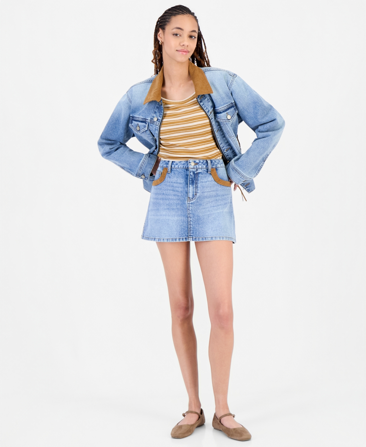 And Now This Women’s Denim A-Line Mini Skirt, Macy’s Exclusive – Medium Wash And Now This Women’s Denim A-Line Mini Skirt, Macy’s Exclusive – Medium Wash