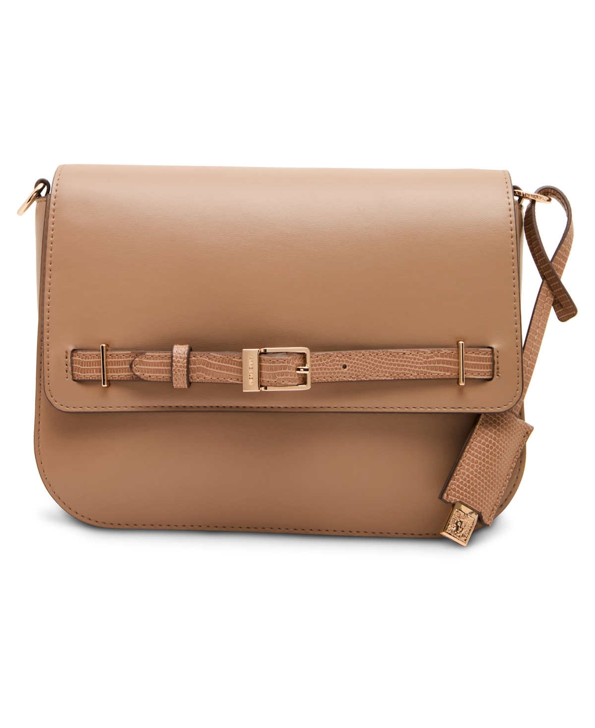 Anne Klein Buckle Convertible Medium Satchel Handbag – Brown Anne Klein Buckle Convertible Medium Satchel Handbag – Brown