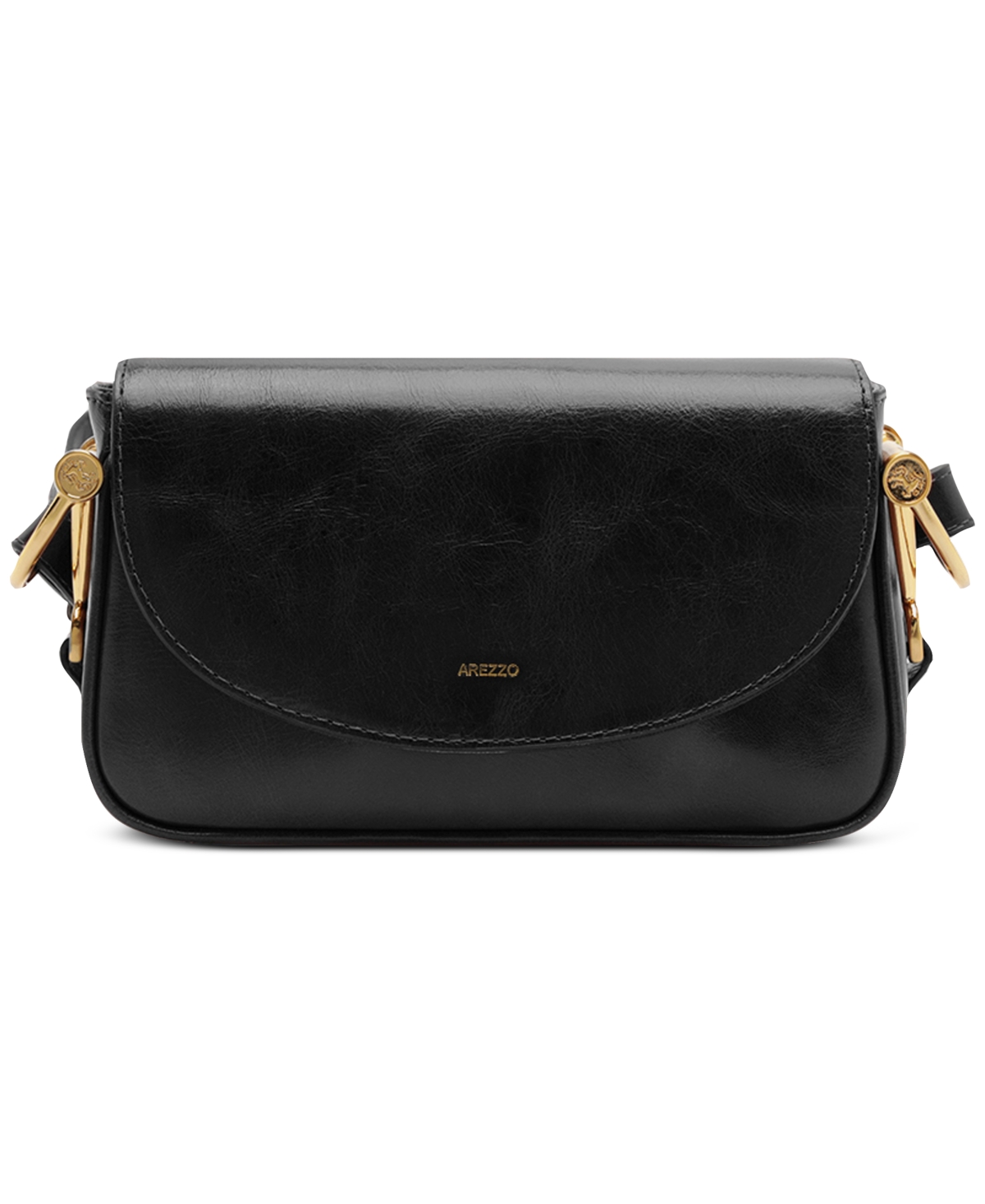 Arezzo Cora Small Leather Crossbody Handbag – Black Arezzo Cora Small Leather Crossbody Handbag – Black