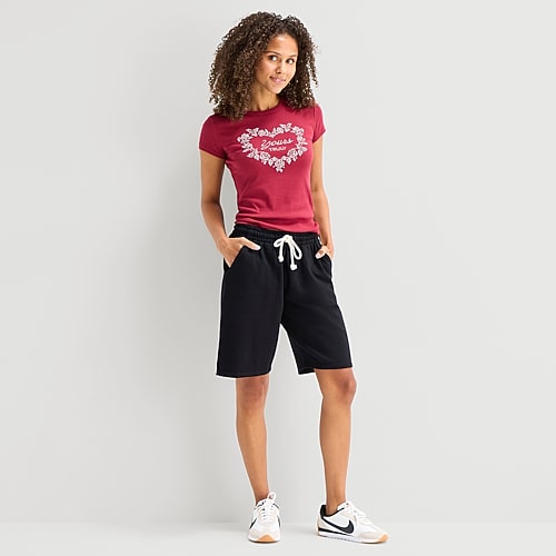 Arizona Juniors Womens Juniors Jogger Short, X-small, Black Arizona Juniors Womens Juniors Jogger Short, X-small, Black