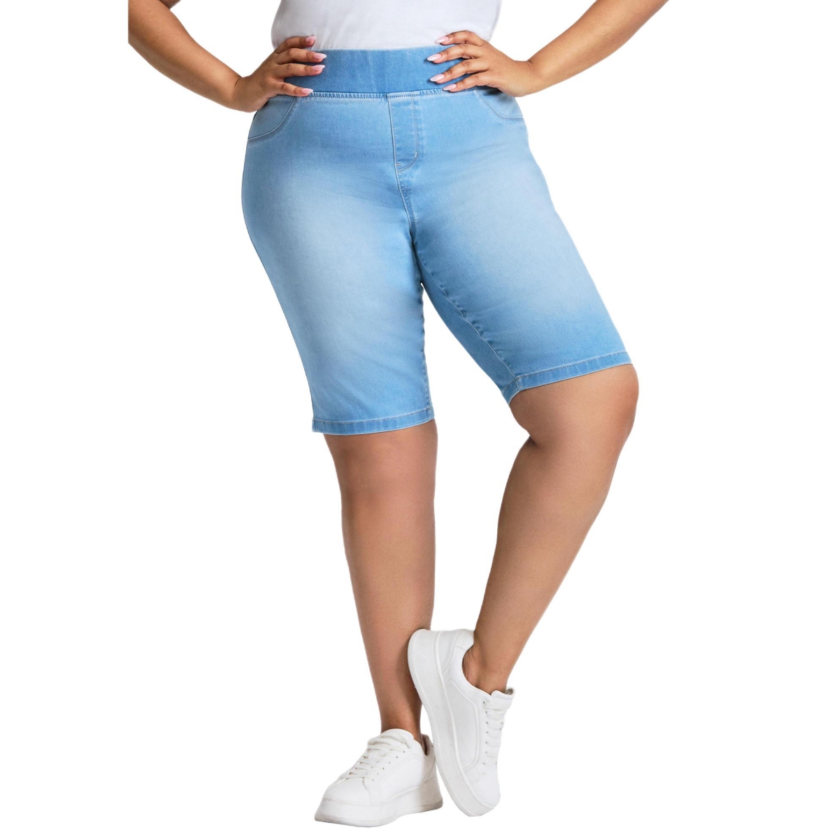 Avenue Women’s Butter Denim Pull On Short – Light wash Avenue Women’s Butter Denim Pull On Short – Light wash