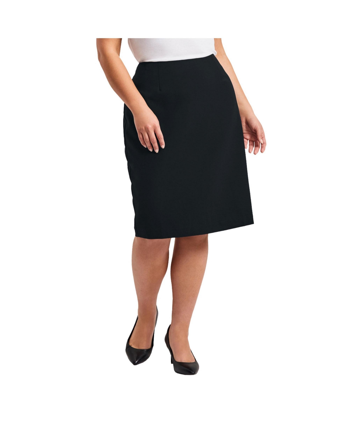 Avenue Women’s Plus Size Cool Hand Pencil Skirt – Black Avenue Women’s Plus Size Cool Hand Pencil Skirt – Black