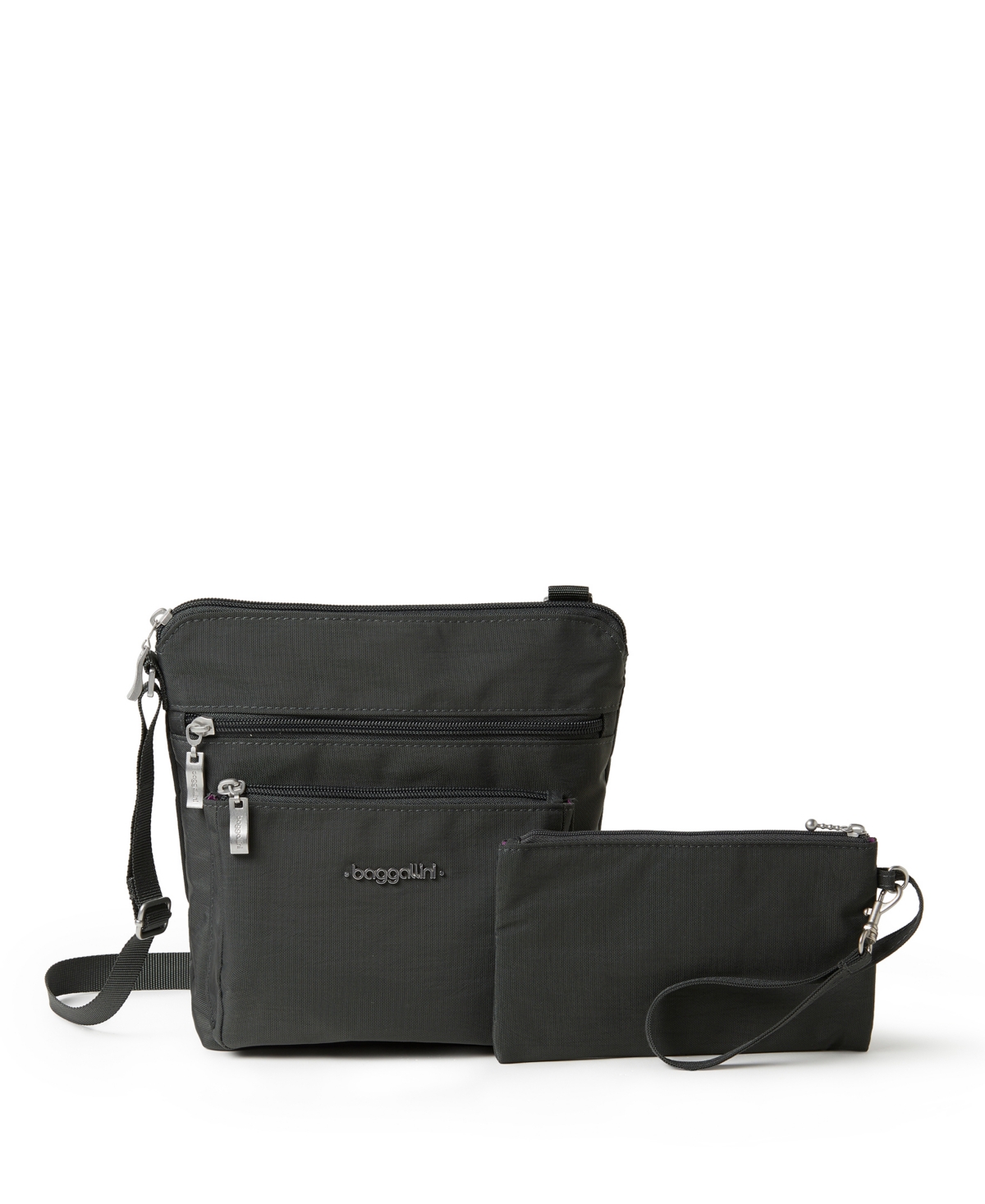 Baggallini Women’s Pocket Crossbody – Charcoal