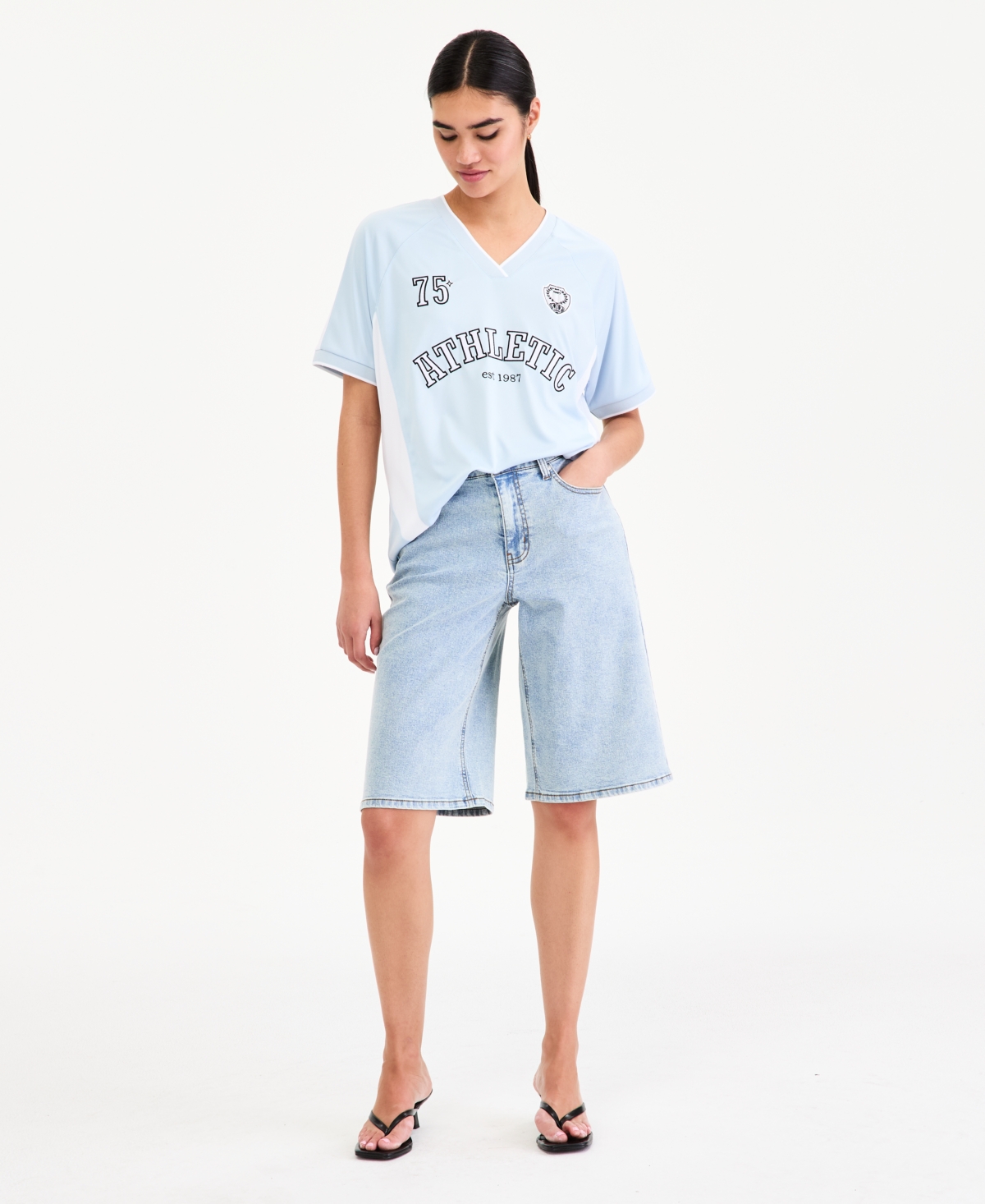 Bar Iii Women’s Baggy Denim Shorts, Macy’s Exclusive – Robin Wash Bar Iii Women’s Baggy Denim Shorts, Macy’s Exclusive – Robin Wash