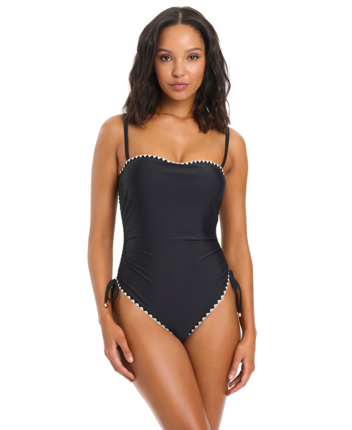 Bar Iii Women’s Desert Muse Banded Pull-On One-Piece Swimsuit, Macy’s Exclusive – Black Bar Iii Women’s Desert Muse Banded Pull-On One-Piece Swimsuit, Macy’s Exclusive – Black
