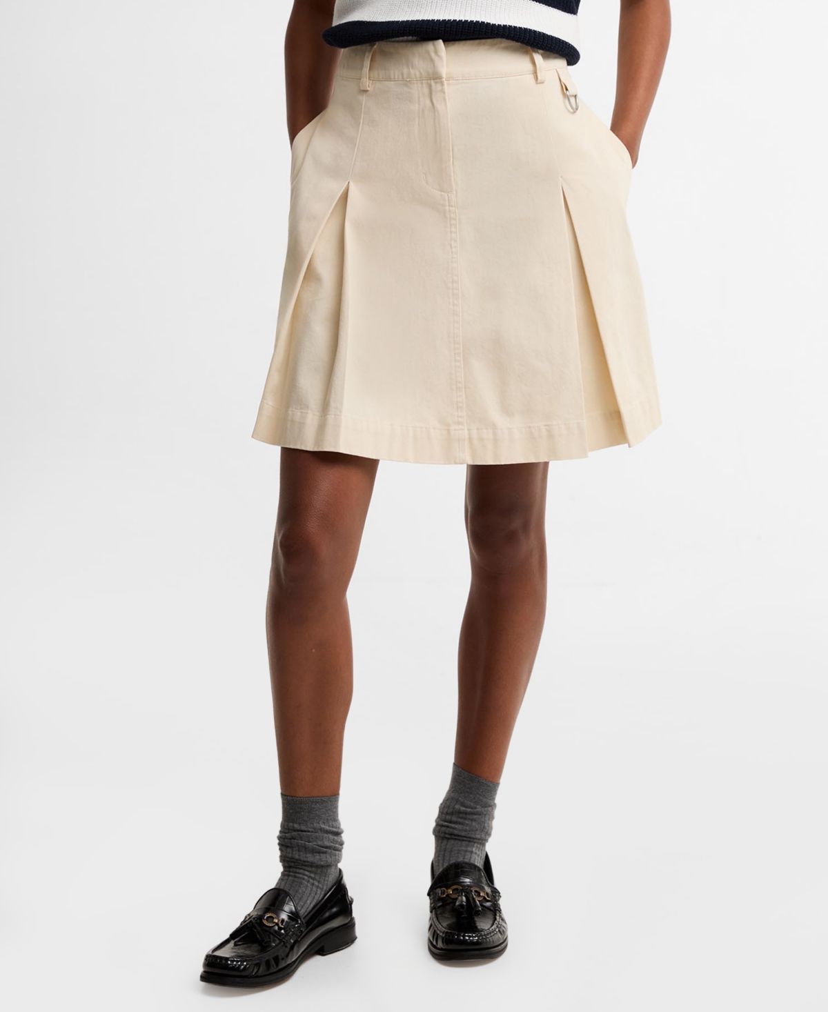 Barbour Women’s Aylesby Mini Pleated A-Line Skirt – Original Ecru Barbour Women’s Aylesby Mini Pleated A-Line Skirt – Original Ecru