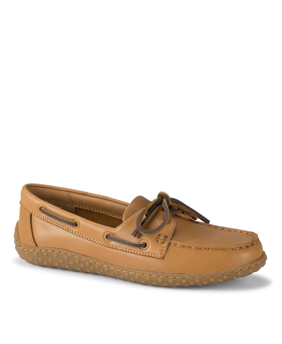 Baretraps Women’s Origins Beverlie Slip-On Boat Shoes – Tan Leather