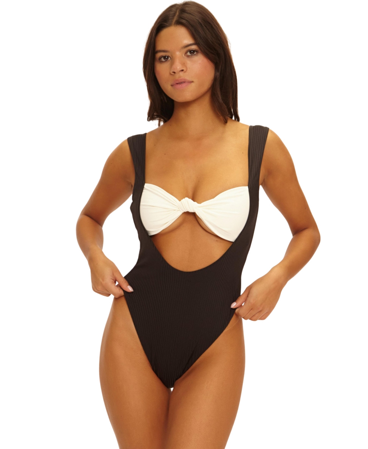 Beach Bunny Swimwear Women’s Anchor Skimpy One-Piece Swimsuit – Black Beach Bunny Swimwear Women’s Anchor Skimpy One-Piece Swimsuit – Black