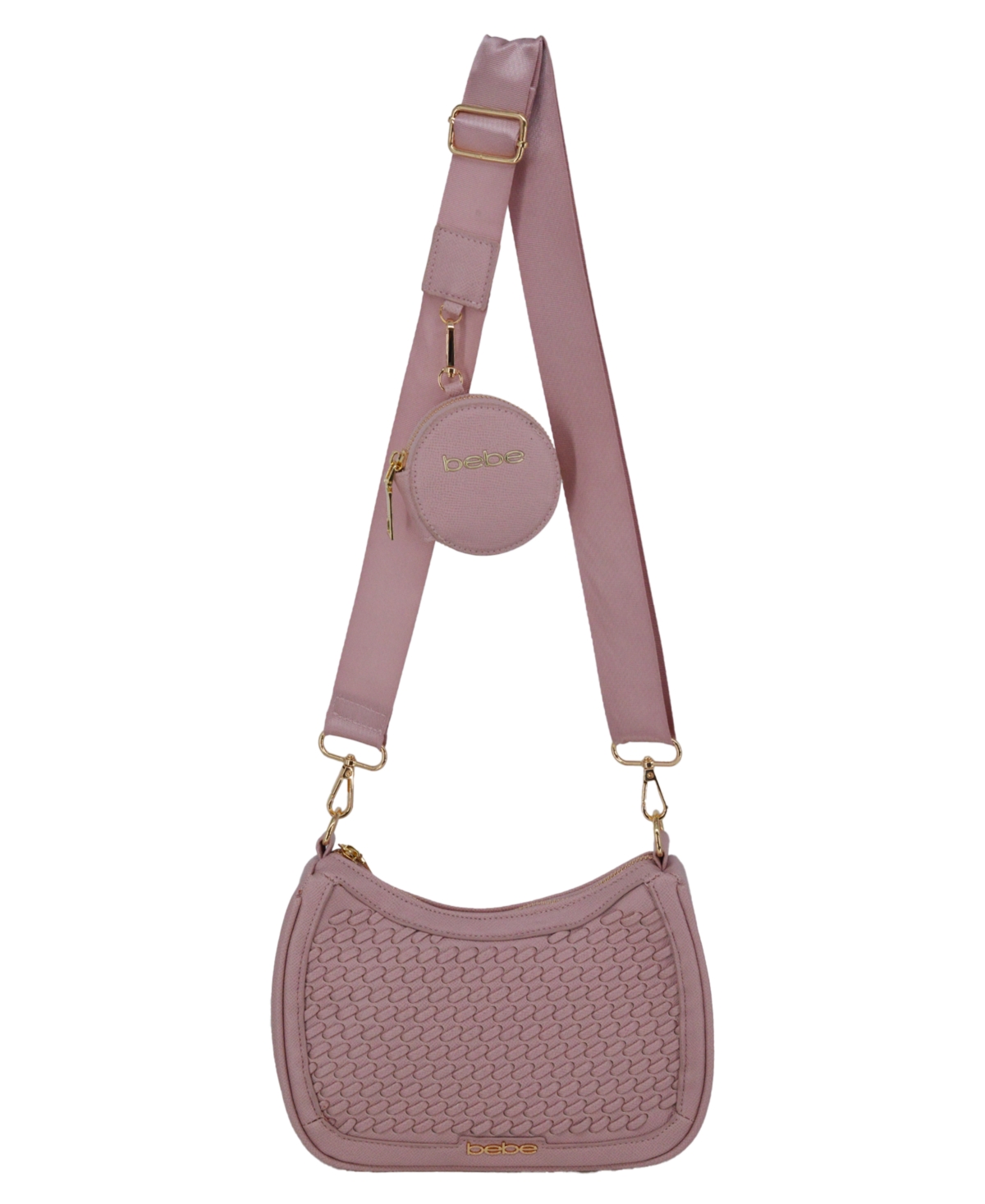Bebe Women’s Katriel Small Crossbody Bag – Powder Pink