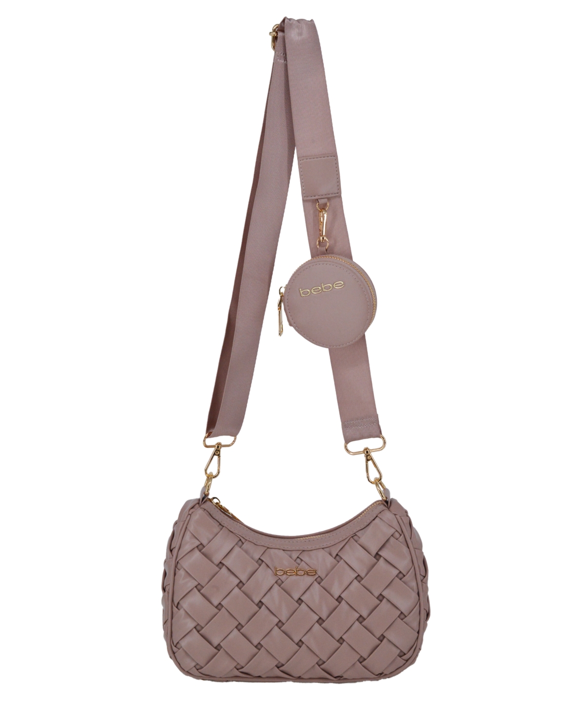 Bebe Women’s Luca Small Crossbody Bag – Mauve Bebe Women’s Luca Small Crossbody Bag – Mauve