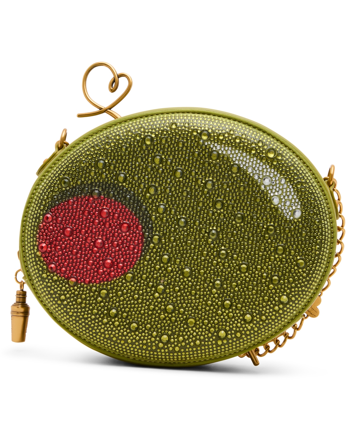 Betsey Johnson Olive You Medium Shoulder Handbag – Green Betsey Johnson Olive You Medium Shoulder Handbag – Green