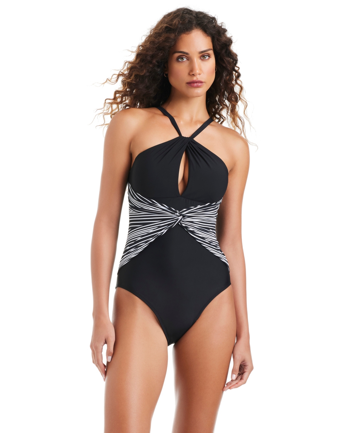 Beyond Control Women’s Halter Neck One-Piece Swimsuit – Black Beyond Control Women’s Halter Neck One-Piece Swimsuit – Black
