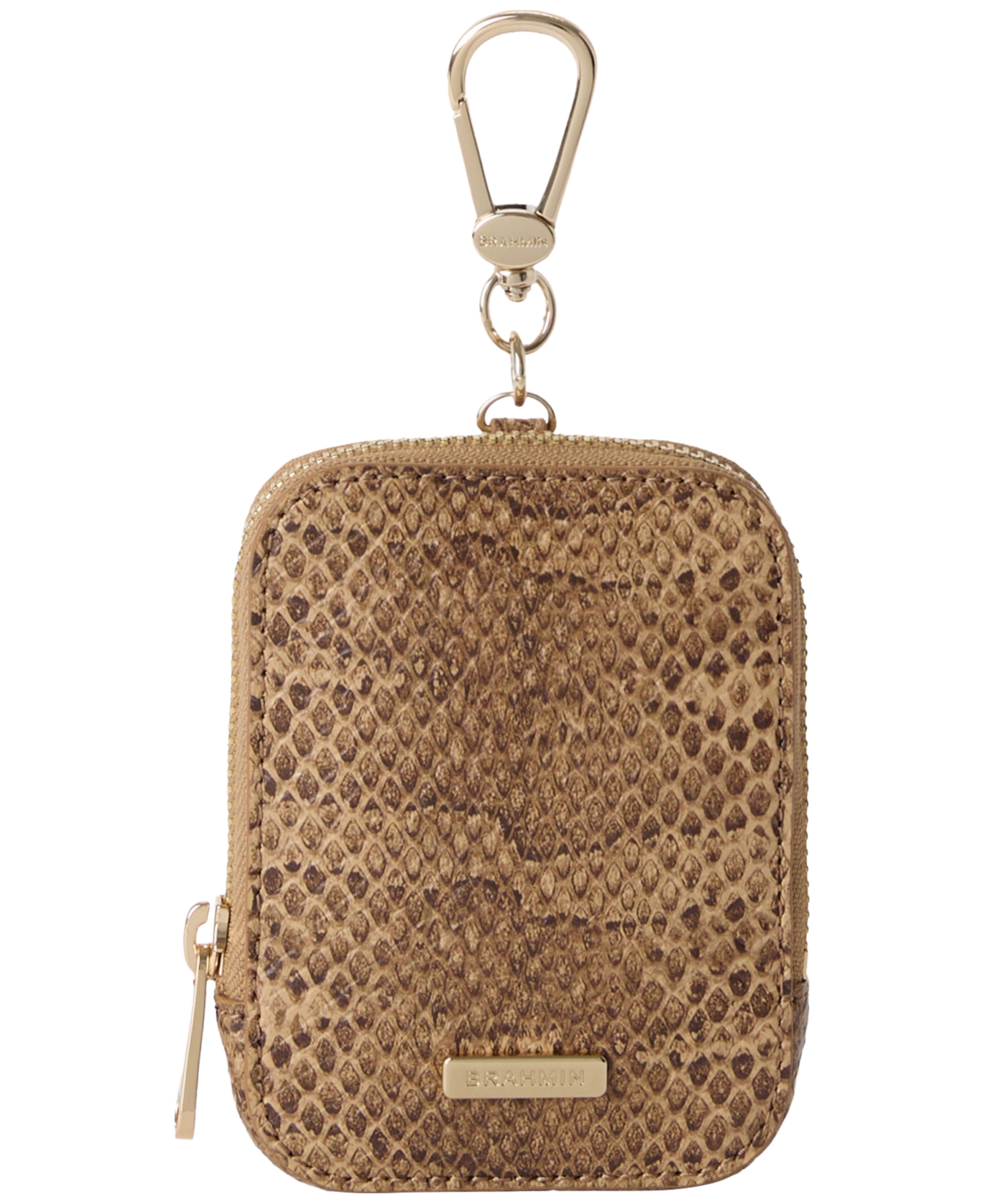 Brahmin Katelynn Key Clip Mini Coin Purse – Light Pecan Brahmin Katelynn Key Clip Mini Coin Purse – Light Pecan