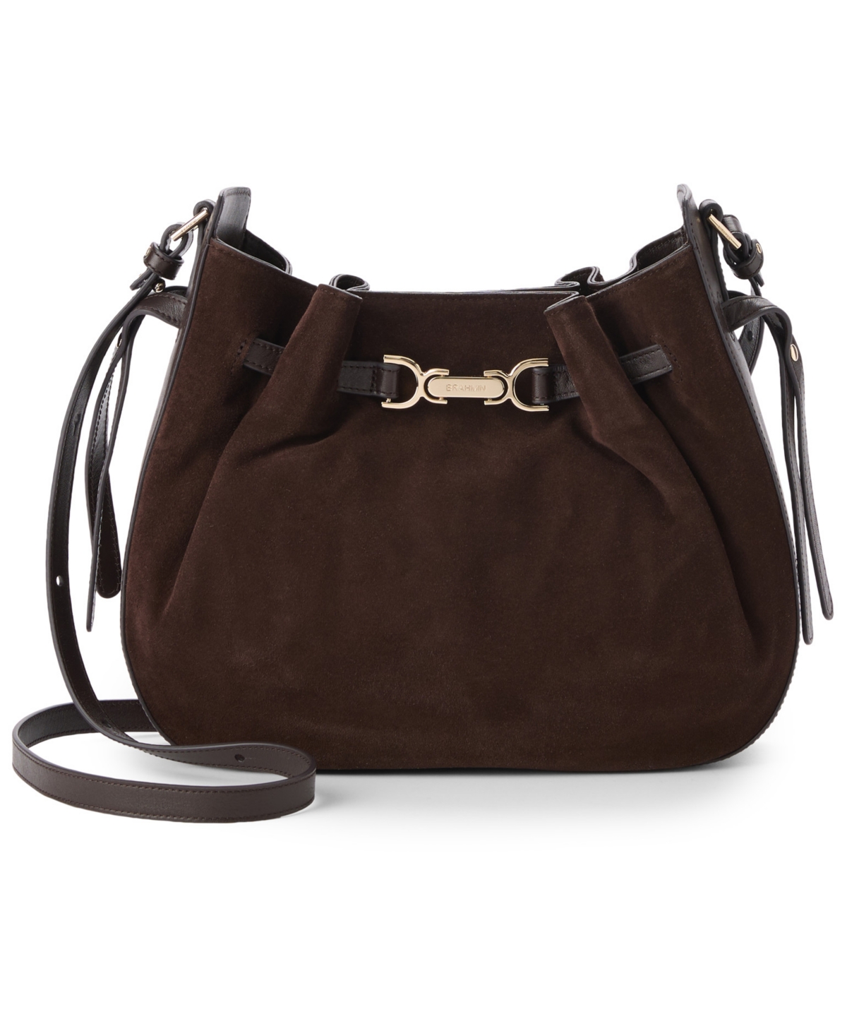 Brahmin Marge Grassland Small Leather Crossbody Handbag – Chocolate Brahmin Marge Grassland Small Leather Crossbody Handbag – Chocolate