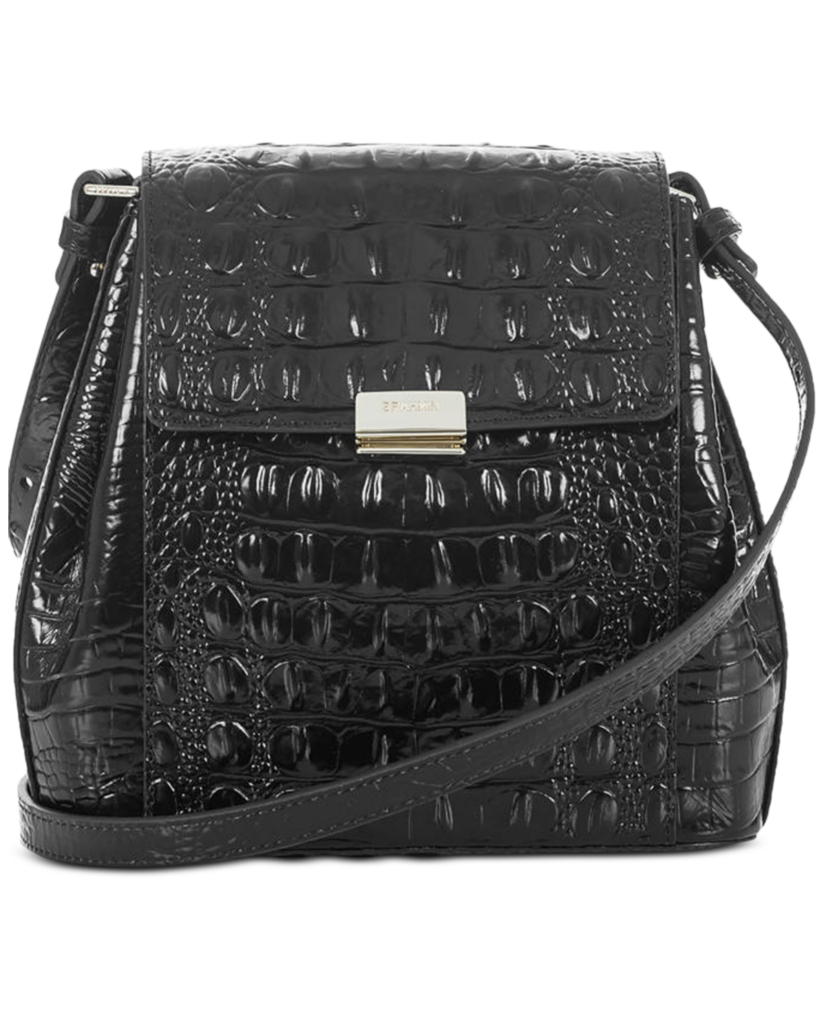 Brahmin Melbourne Margo Embossed Leather Crossbody – Black Brahmin Melbourne Margo Embossed Leather Crossbody – Black