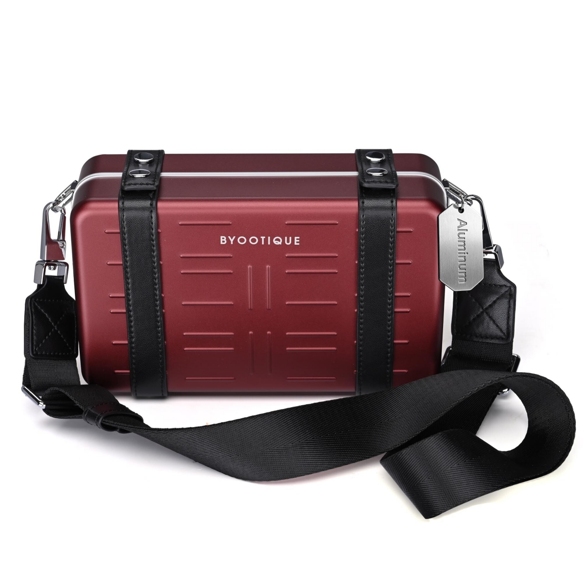 Byootique Mini Suitcase Crossbody Bag Portable Hard Shell Aluminum Cosmetic Makeup Case with Adjustable Strap Travel Handbag for Makeup Artist,Red – R Byootique Mini Suitcase Crossbody Bag Portable Hard Shell Aluminum Cosmetic Makeup Case with Adjustable Strap Travel Handbag for Makeup Artist,Red – R