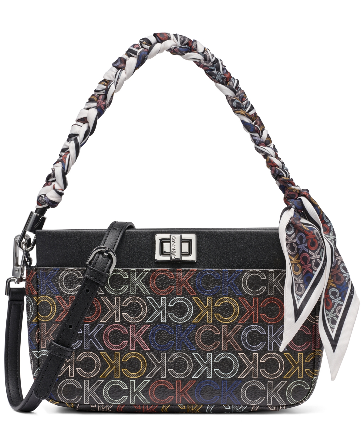 Calvin Klein Talita Small Shoulder Handbag – Brown Multi Calvin Klein Talita Small Shoulder Handbag – Brown Multi