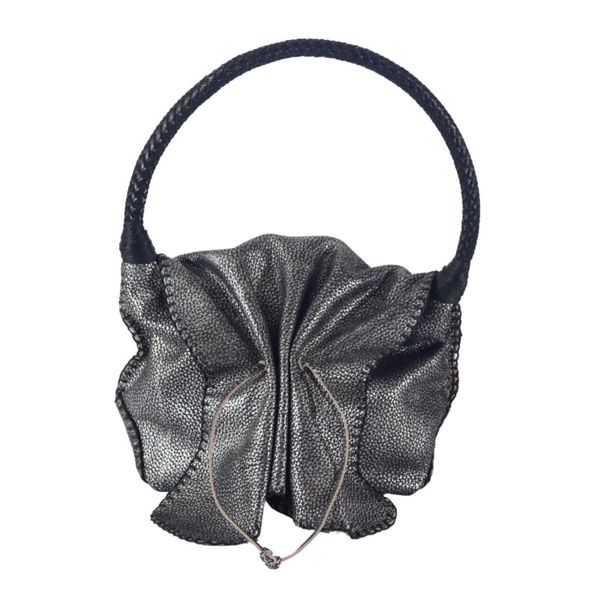Carlos Falchi Shoulder Butterfly Leather Bag – Roman chrome Carlos Falchi Shoulder Butterfly Leather Bag – Roman chrome