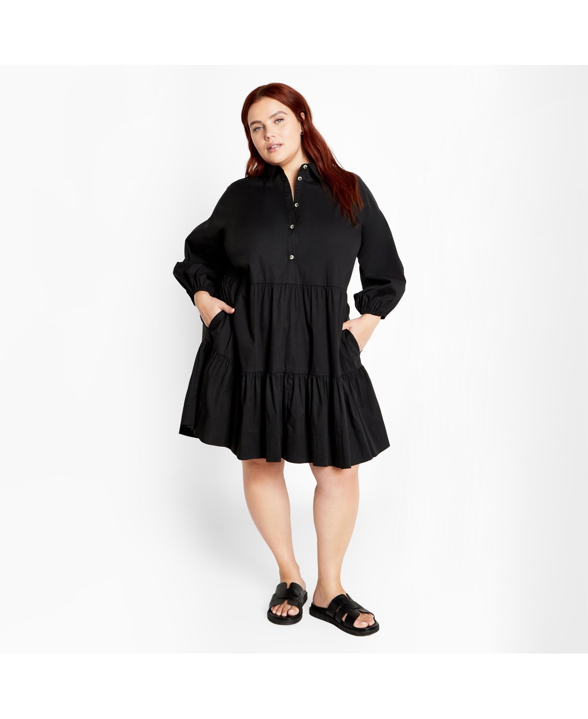 City Chic Women’s Kiara Mini Dress – Black
