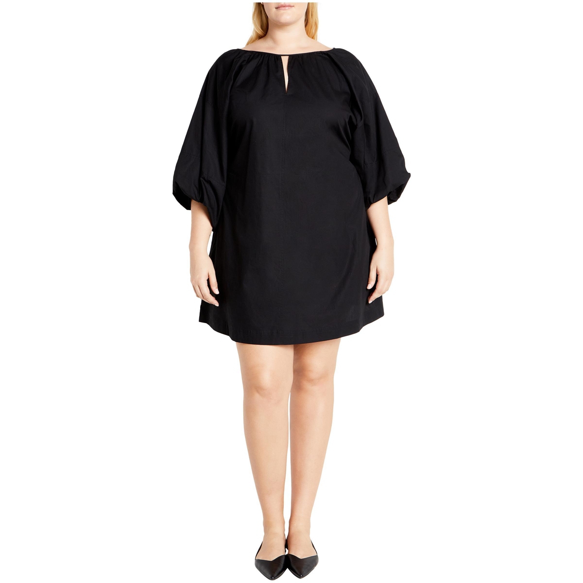 City Chic Women’s Plus Size Mini Jamie Dress – Black