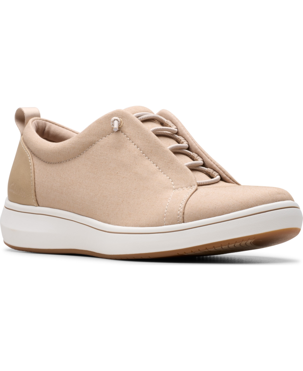 Clarks Cloudsteppers Women’s Breeze Sky Slip-On Shoes – Sand Textile