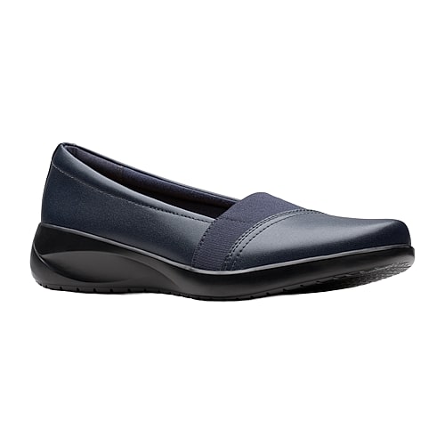 Clarks Kaetlyn Rhea Womens Round Closed Toe Slip-On Shoe, 8 Medium, Blue Clarks Kaetlyn Rhea Womens Round Closed Toe Slip-On Shoe, 8 Medium, Blue