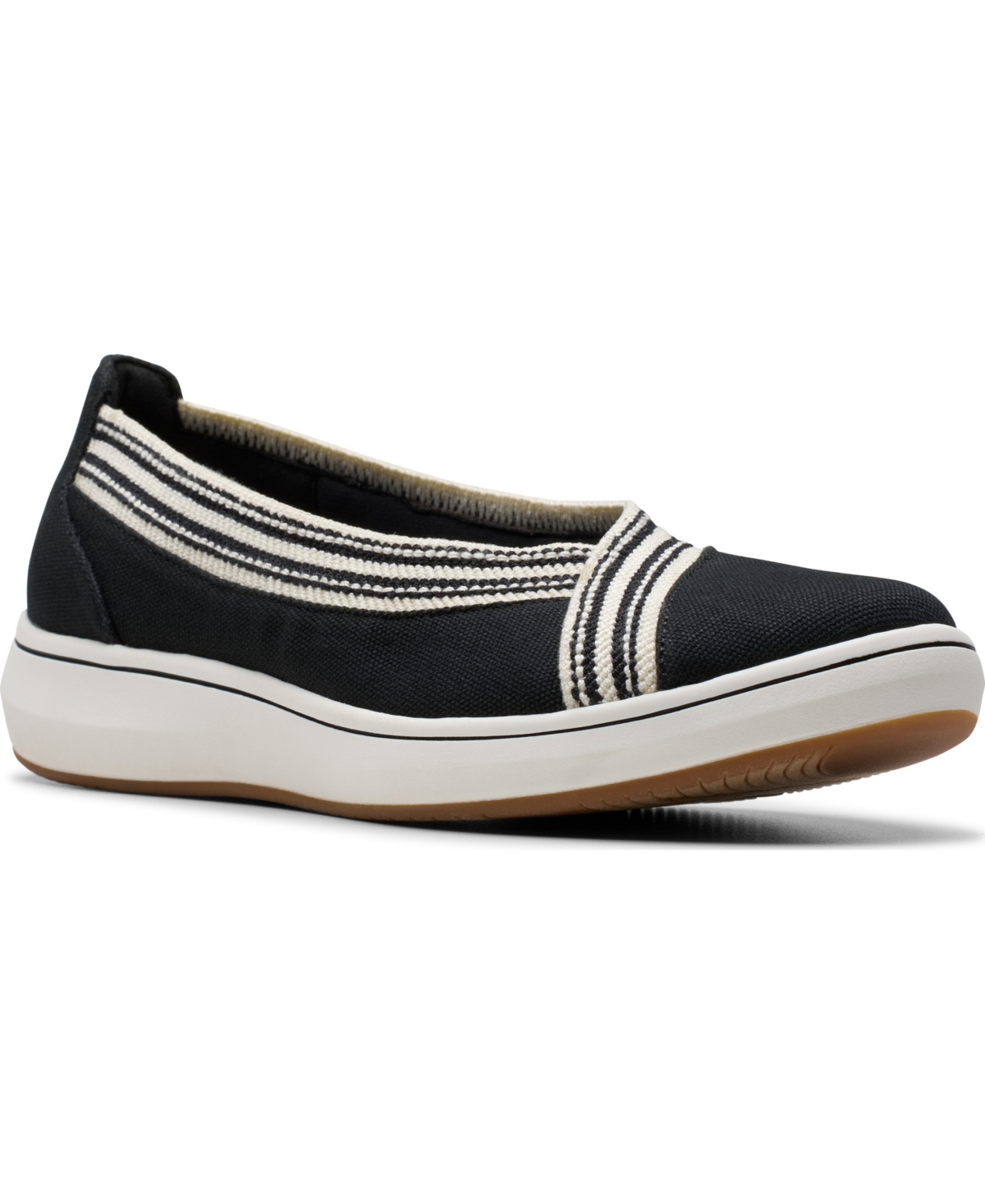 Clarks Women’s Cloud Steppers Breeze Sky Air Closed Toe Shoes – Black Textile Clarks Women’s Cloud Steppers Breeze Sky Air Closed Toe Shoes – Black Textile