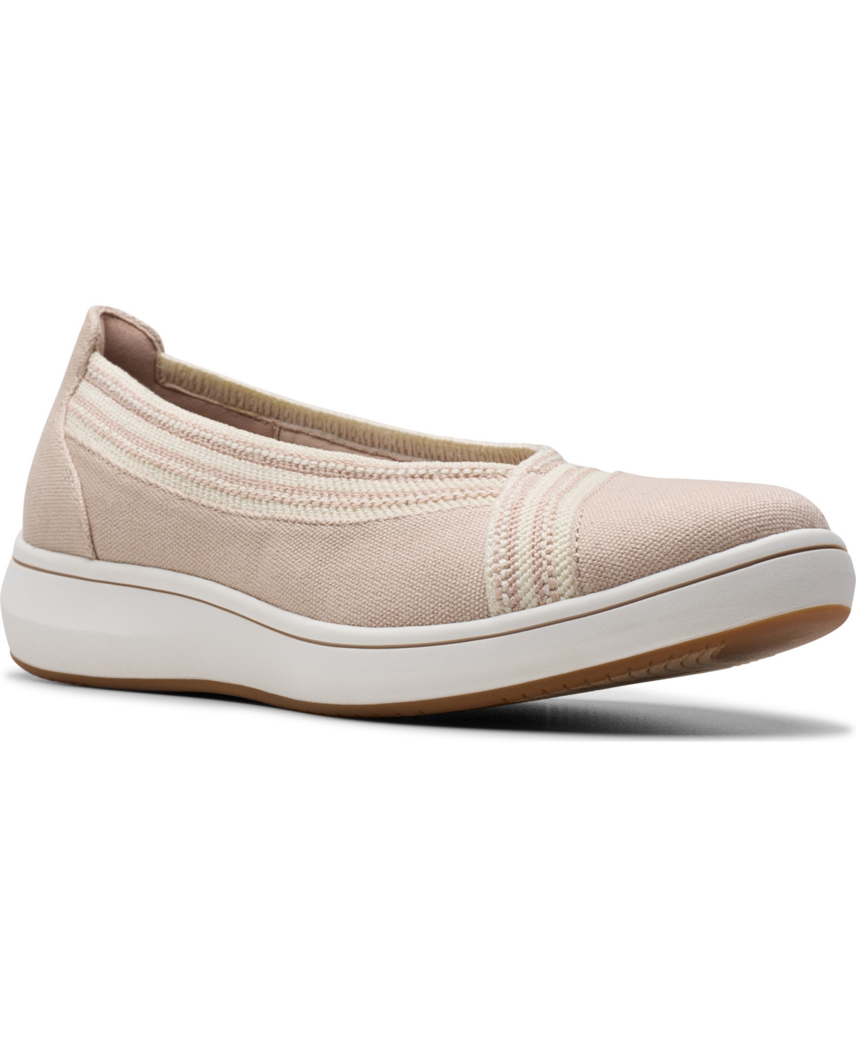 Clarks Women’s Cloud Steppers Breeze Sky Air Closed Toe Shoes – Sand Textile Clarks Women’s Cloud Steppers Breeze Sky Air Closed Toe Shoes – Sand Textile