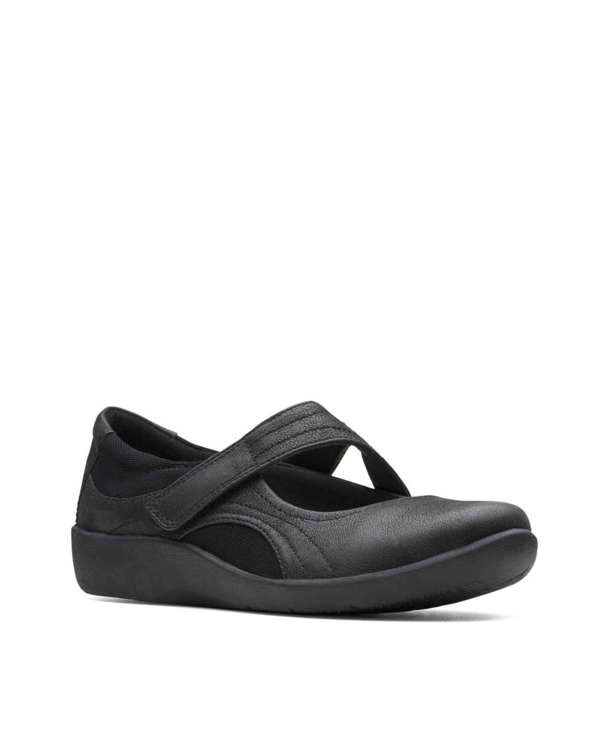 Clarks Women’s Cloudsteppers Sillian Bella Shoes – Black Synthetic Nubuck Clarks Women’s Cloudsteppers Sillian Bella Shoes – Black Synthetic Nubuck