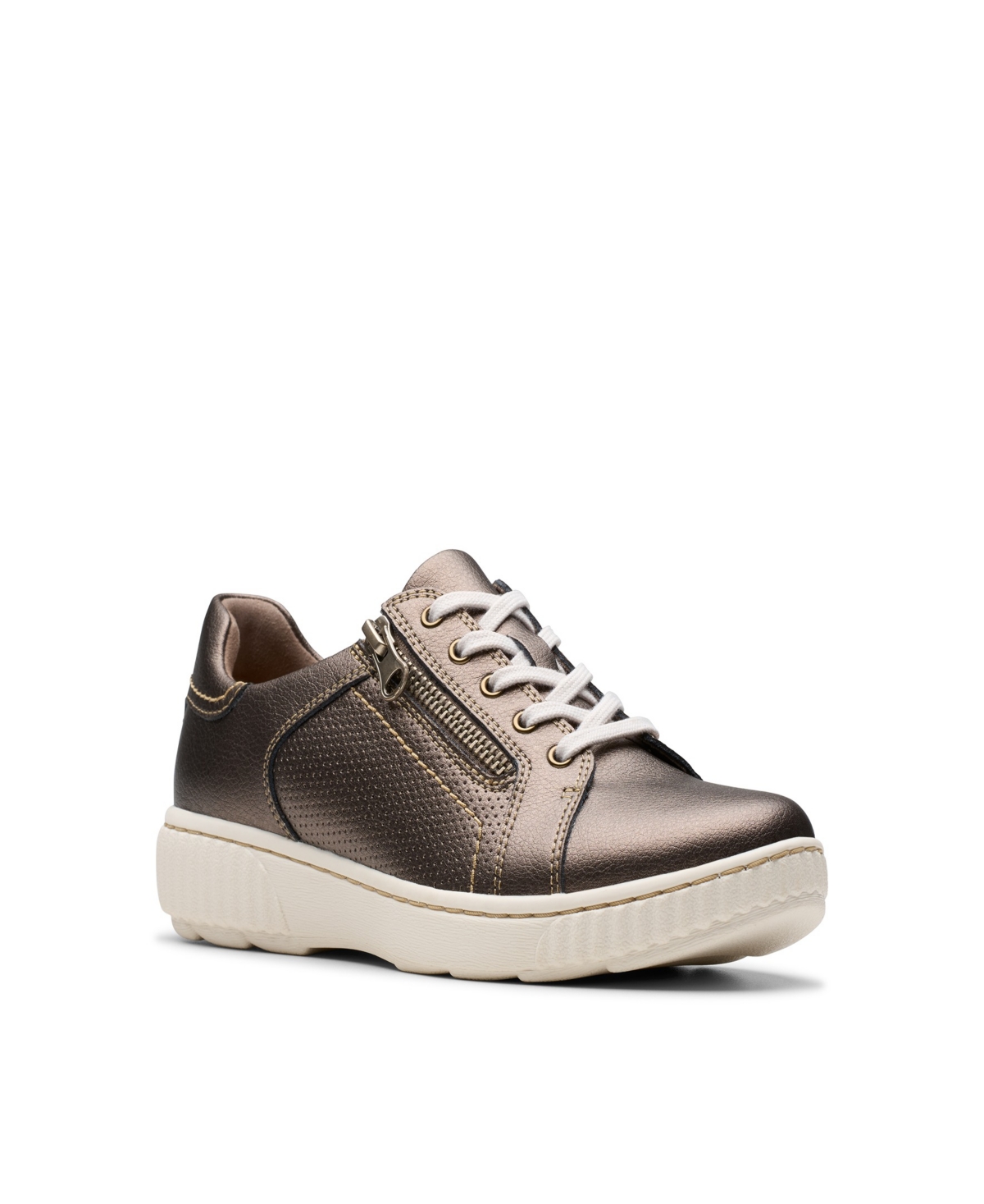 Clarks Women’s Collection Caroline Janna Shoes – Bronze Leather Clarks Women’s Collection Caroline Janna Shoes – Bronze Leather