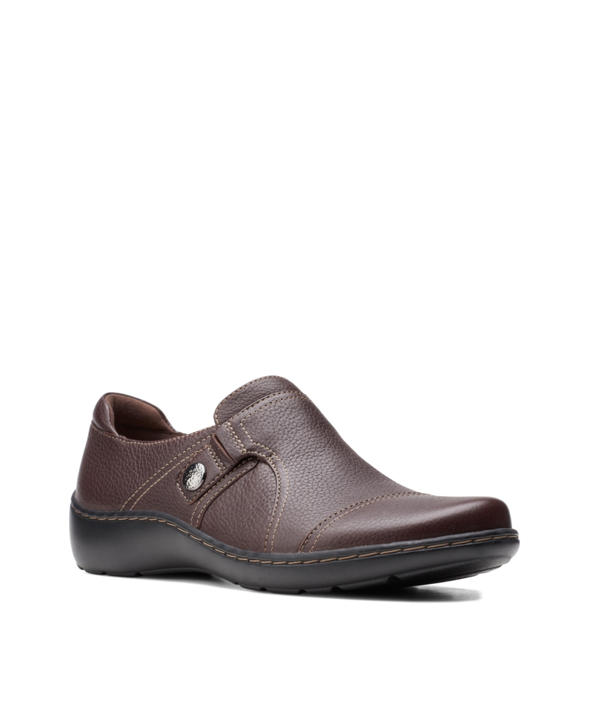 Clarks Women’s Collection Cora Poppy Shoes – Dark Brown Tumbled Leather Clarks Women’s Collection Cora Poppy Shoes – Dark Brown Tumbled Leather