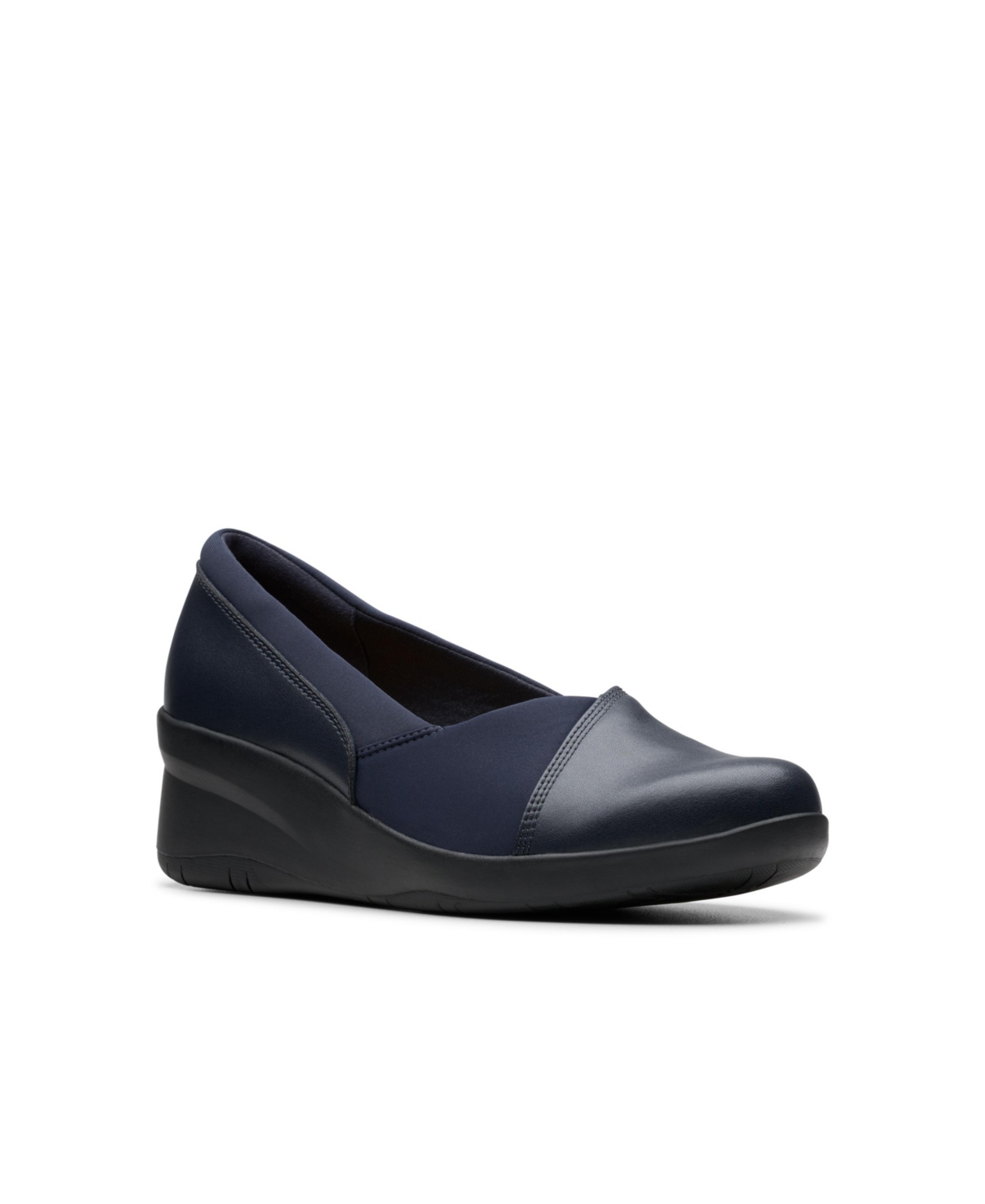 Clarks Women’s Collection Suttyn Walk Shoes – Navy Leather Clarks Women’s Collection Suttyn Walk Shoes – Navy Leather