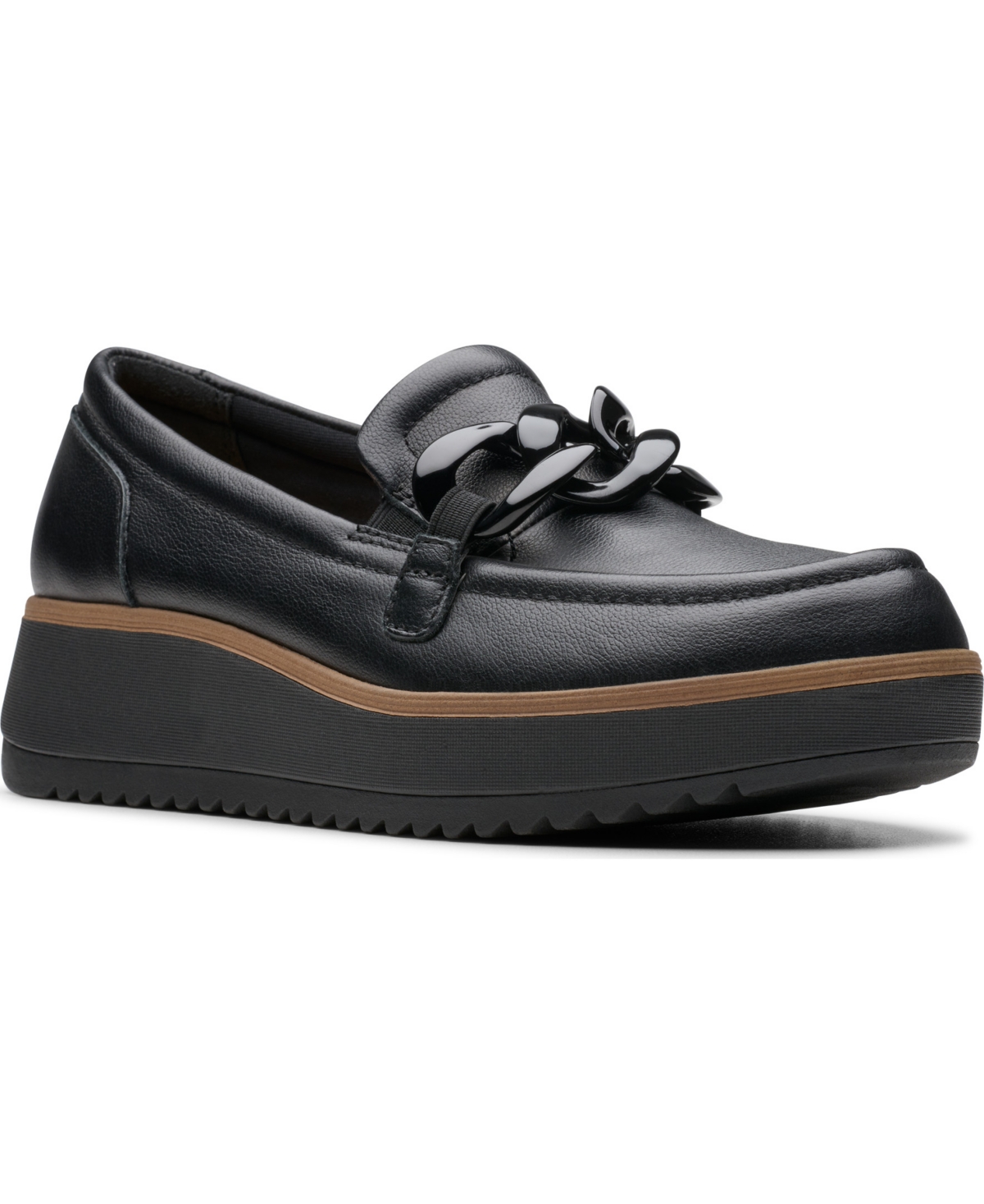 Clarks Women’s Collection Zylah May Shoes – Black Leather Clarks Women’s Collection Zylah May Shoes – Black Leather