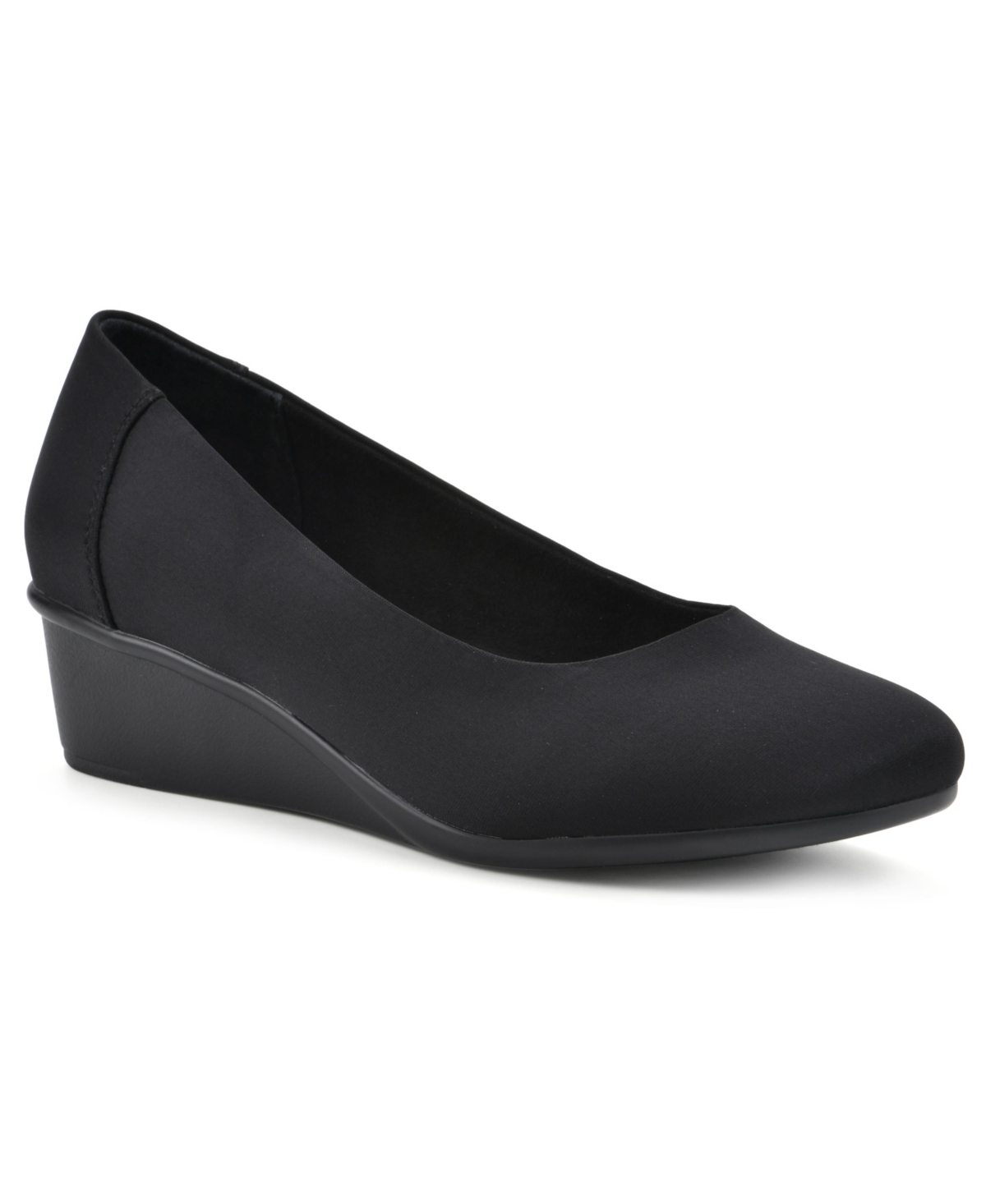 Cliffs by White Mountain Women’s Boldness Ballet Wedge Style Shoe – Black, Nylon- Textile Cliffs by White Mountain Women’s Boldness Ballet Wedge Style Shoe – Black, Nylon- Textile
